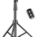 SENSYNE 62" Phone Tripod & Selfie Stick, Extendable Cell Phone Tripod Stand with Wireless Remote and Phone Holder