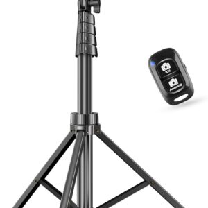 SENSYNE 62" Phone Tripod & Selfie Stick, Extendable Cell Phone Tripod Stand with Wireless Remote and Phone Holder