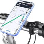 Rotatable Bike Universal Handlebar Mount Lock and Secure Smartphone Holder Detachable