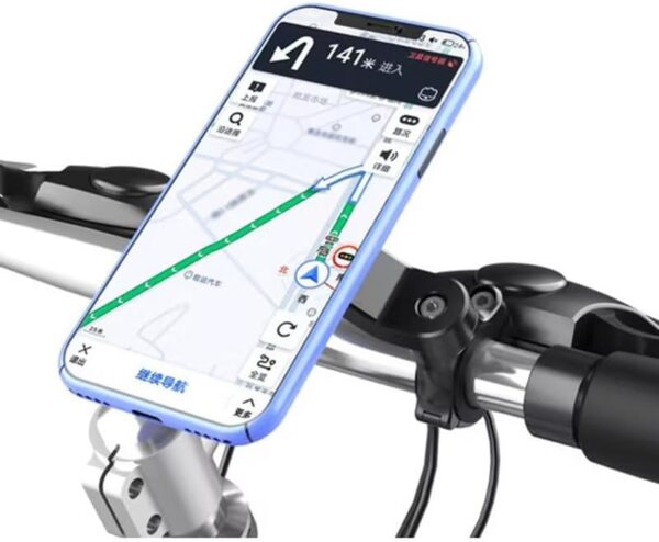 Rotatable Bike Universal Handlebar Mount Lock and Secure Smartphone Holder Detachable