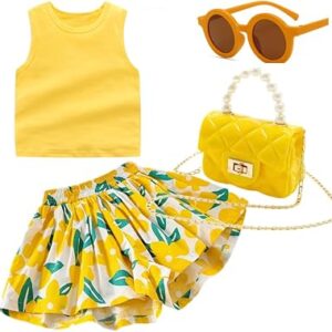 Trendy and Comfortable Summer Outfits for Girls Fashionable Clothing Sets 4pc