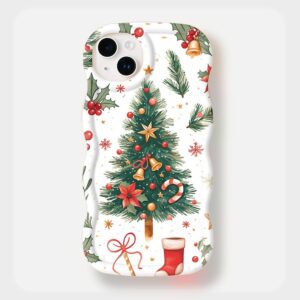 iPhone Case 15 14 13 12 Plus Shockproof Protective Aesthetic Z1608Q - White