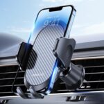 Universal Automobile Cradle Fit for iPhone Android and All Smartphones, Dark Black
