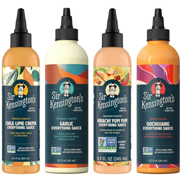 Sir Kensington's Everything Sauce Variety Pack: 4 Pack 8.30z