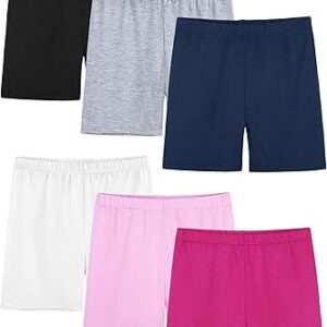 6 Pack Girls Multi-Color Cartwheel Toddler Shorts